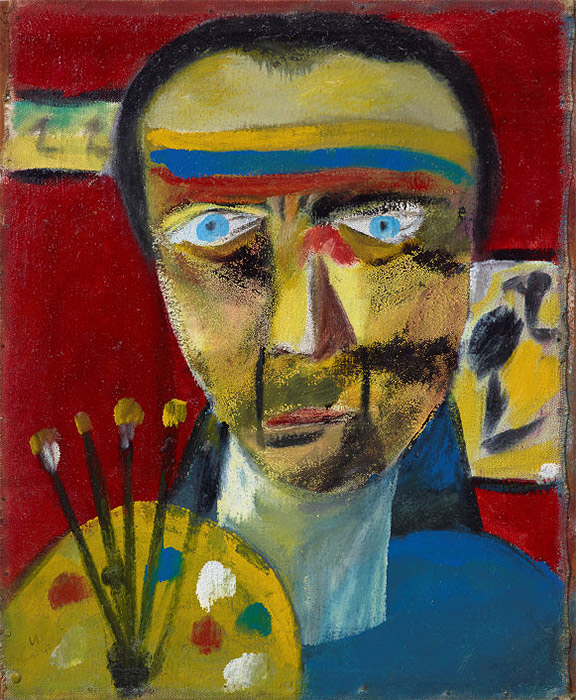 Sidney Nolan Self Portrait Painting