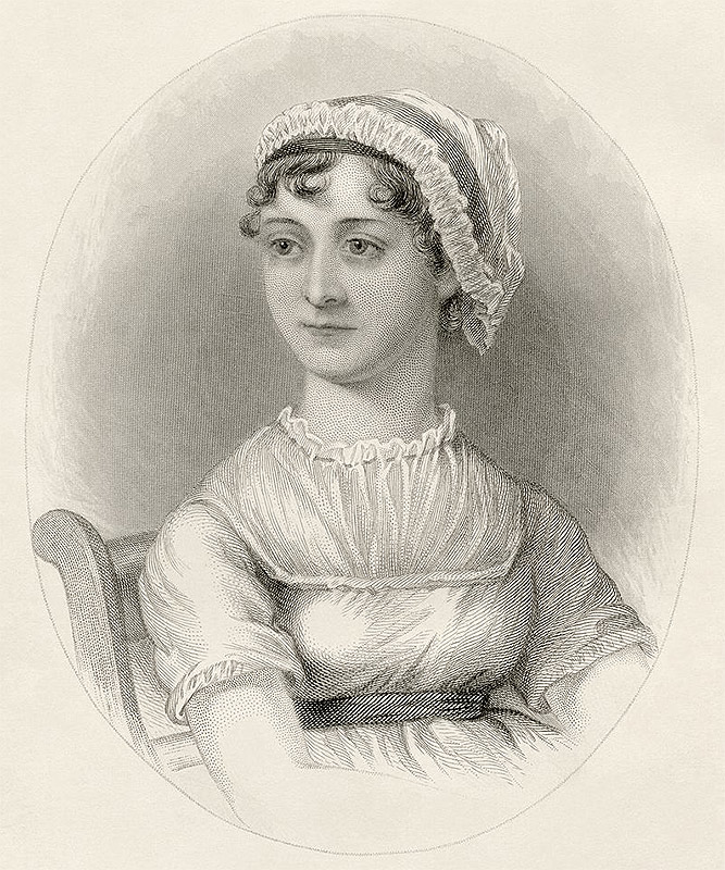 Novelist Jane Austen Portrait