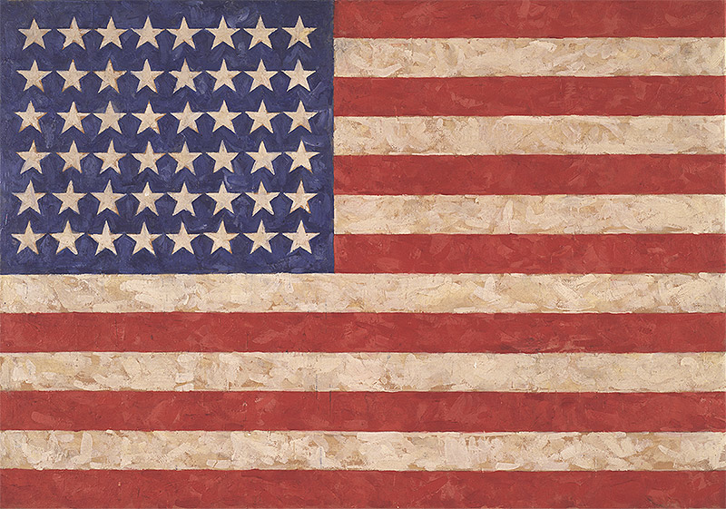 Jasper Johns US Flag Painting