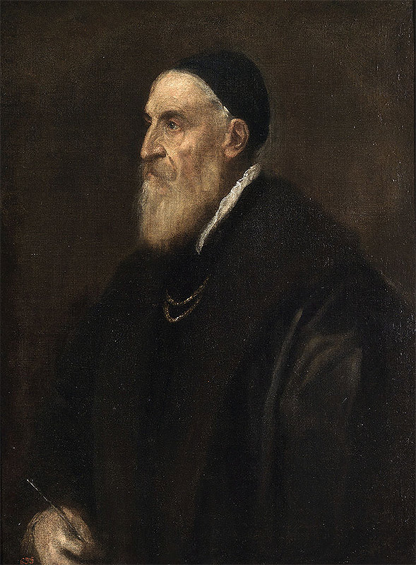 Titian Self Portrait Painting